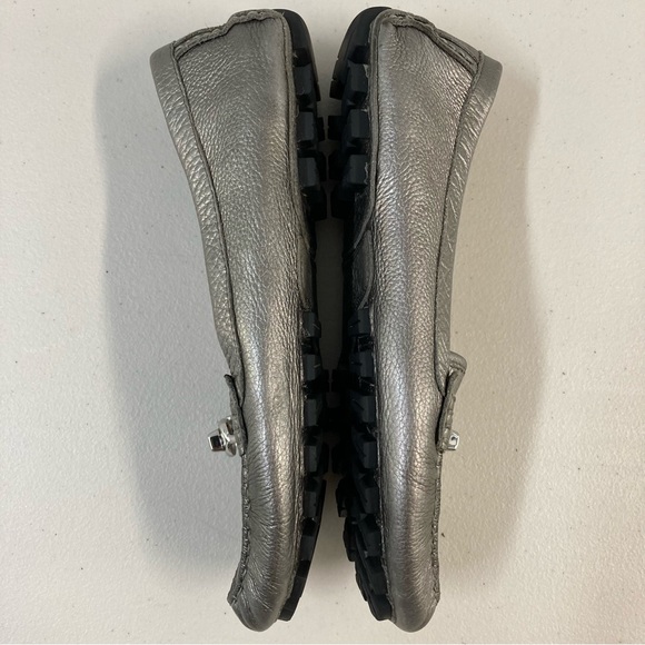 Coach Silver Leather Arlene Driving Moccasin - Picture 4 of 16